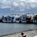 Mykonos, Blick vom Strand nach Klein-Venedig